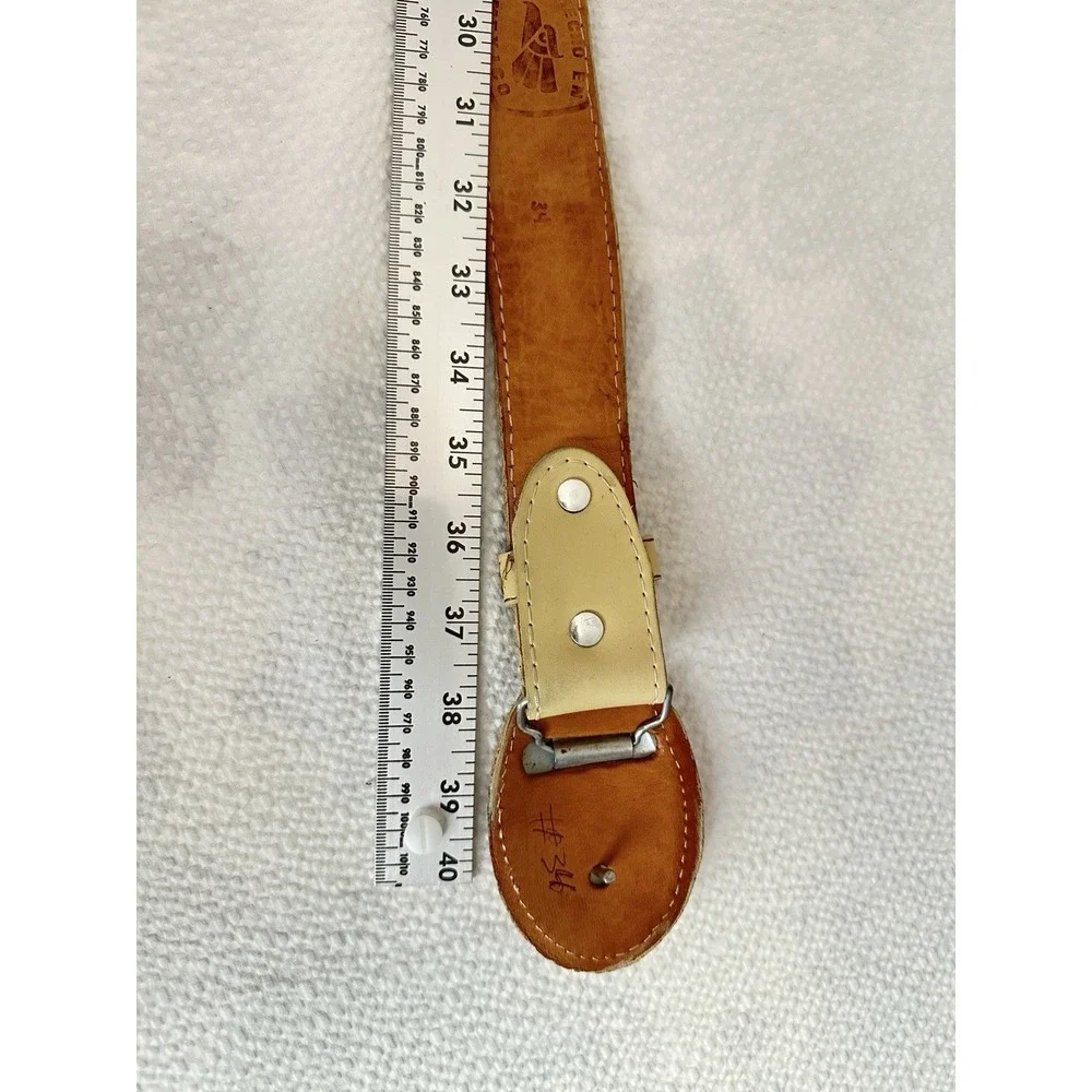 Authentic Mexican Leather Embroidered Belt Western YAC 42